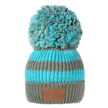 Swimbler Waterproof Bobble Hat - Sea Mist
