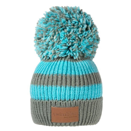 Swimbler Waterproof Bobble Hat - Sea Mist