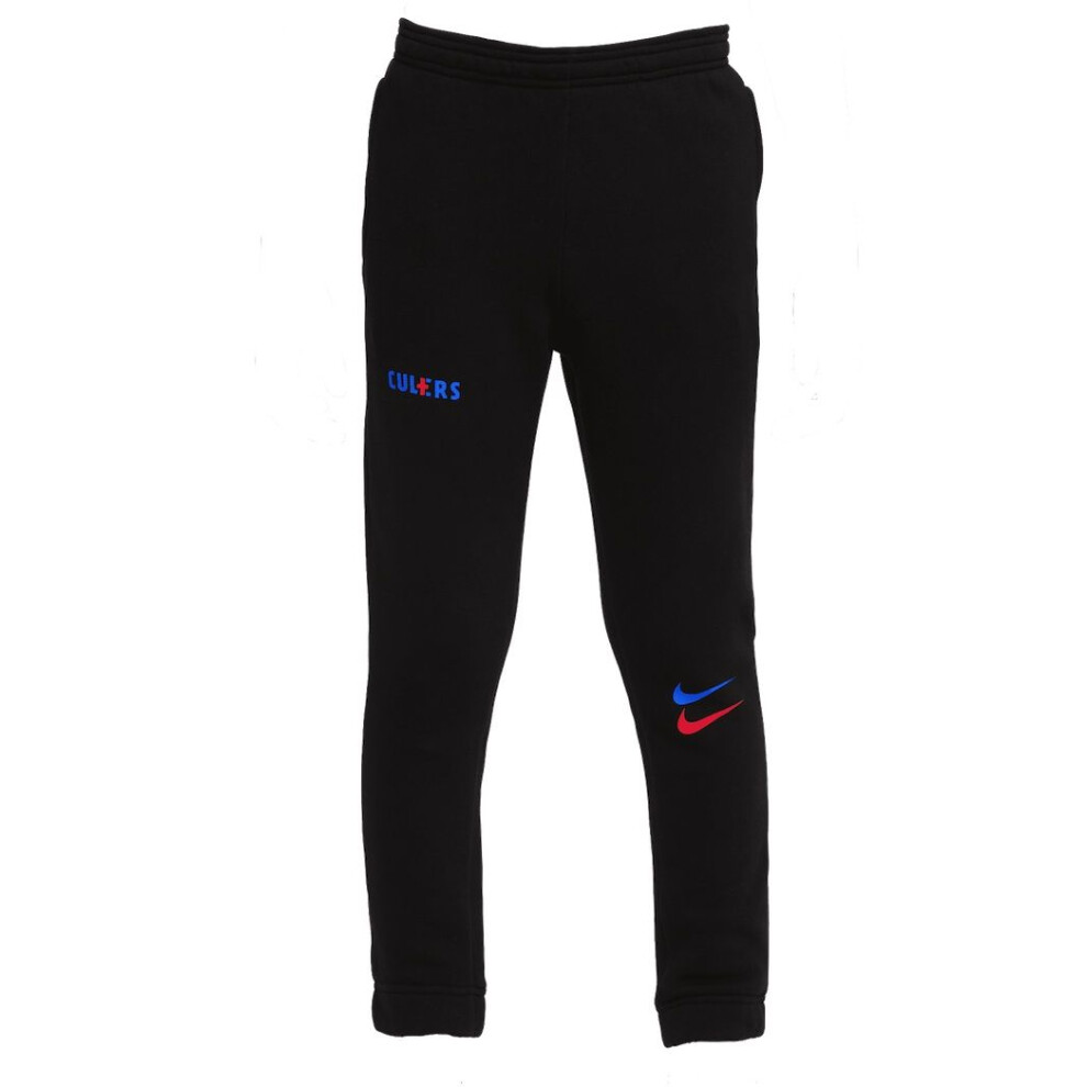 (XL Youth (13-15 Years)) Barcelona Kids Black Fleece Pants 2022/23