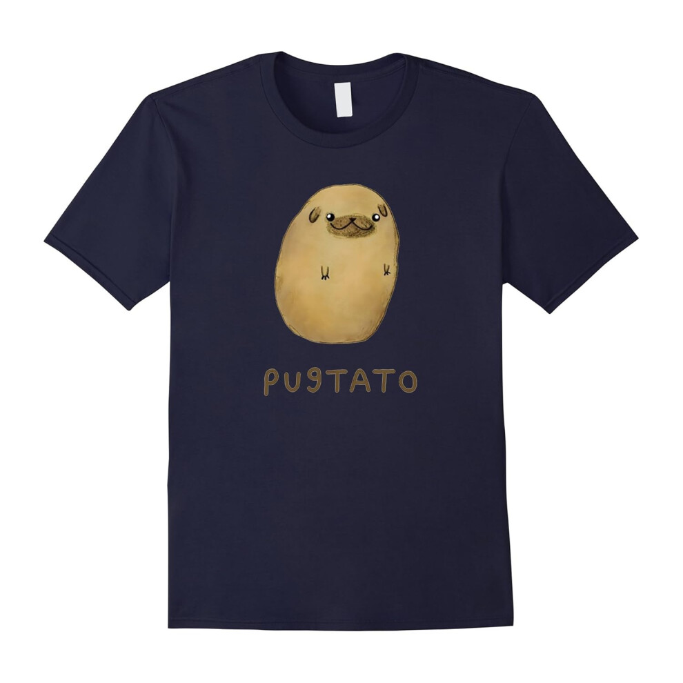 (XXXL) Pugtato â Funny Cute Dog Lover T Shirt-Father's Day