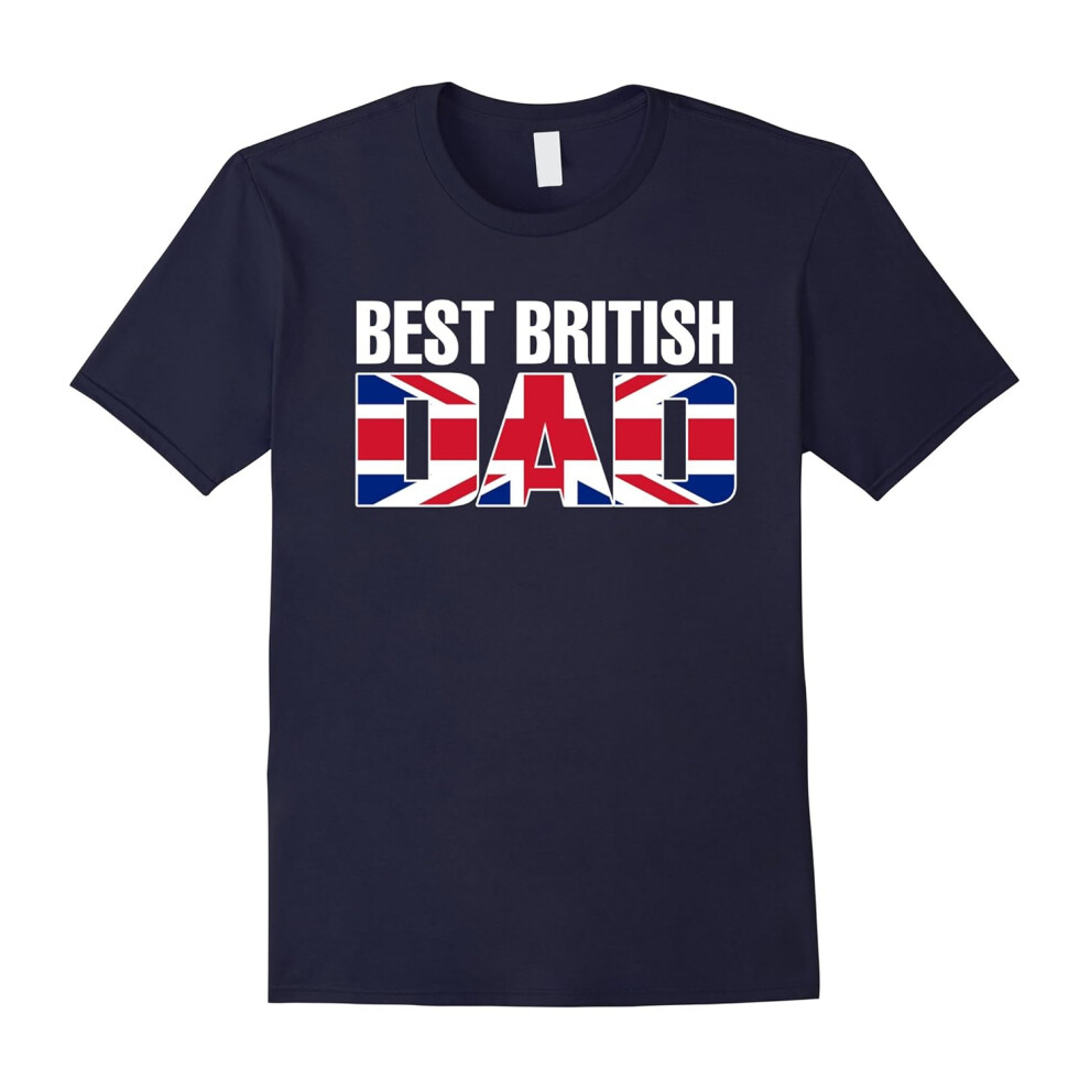 (XXL) Best British Dad T-Shirt-Father's Day