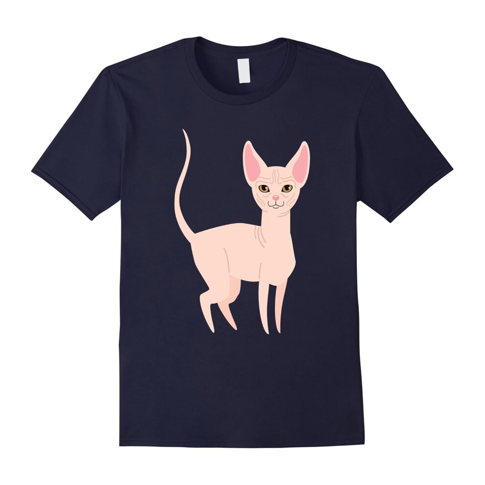 (S) Sphynx Hairless Cat Shirt Kitty Cats Kitten Mom Dad Pet-Father's Day