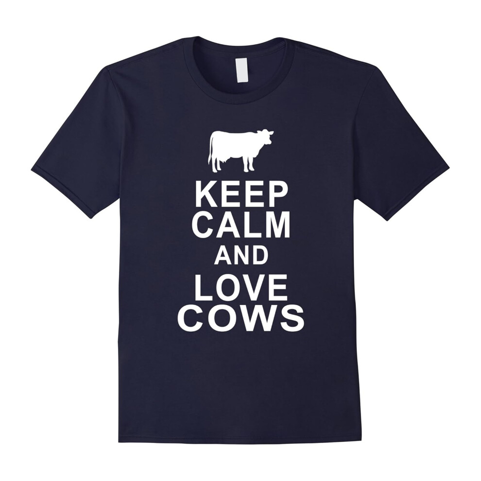 (XXXL) Keep calm and love cows shirt â Keep calm and love Cows-Father's Day