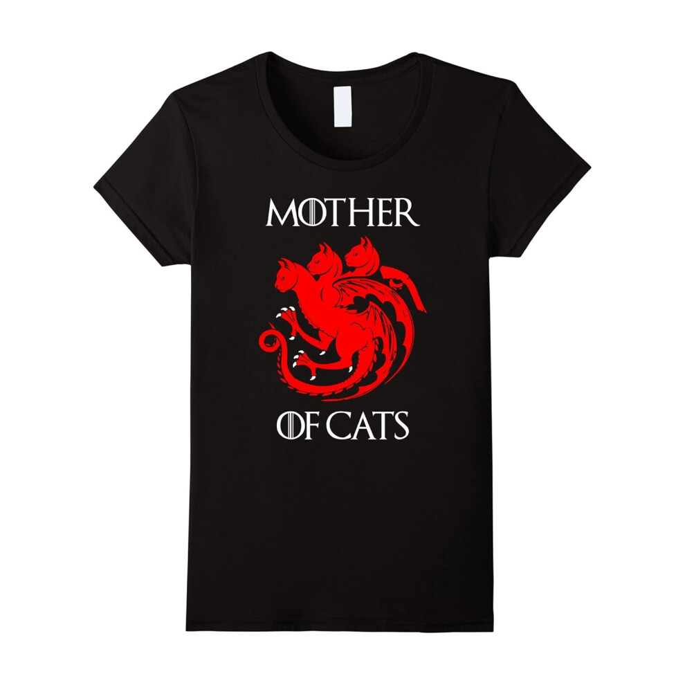 (L) Womens Cat Lovers Shirt â Mother of Cats Hot 2017 T Shirt-Father's Day