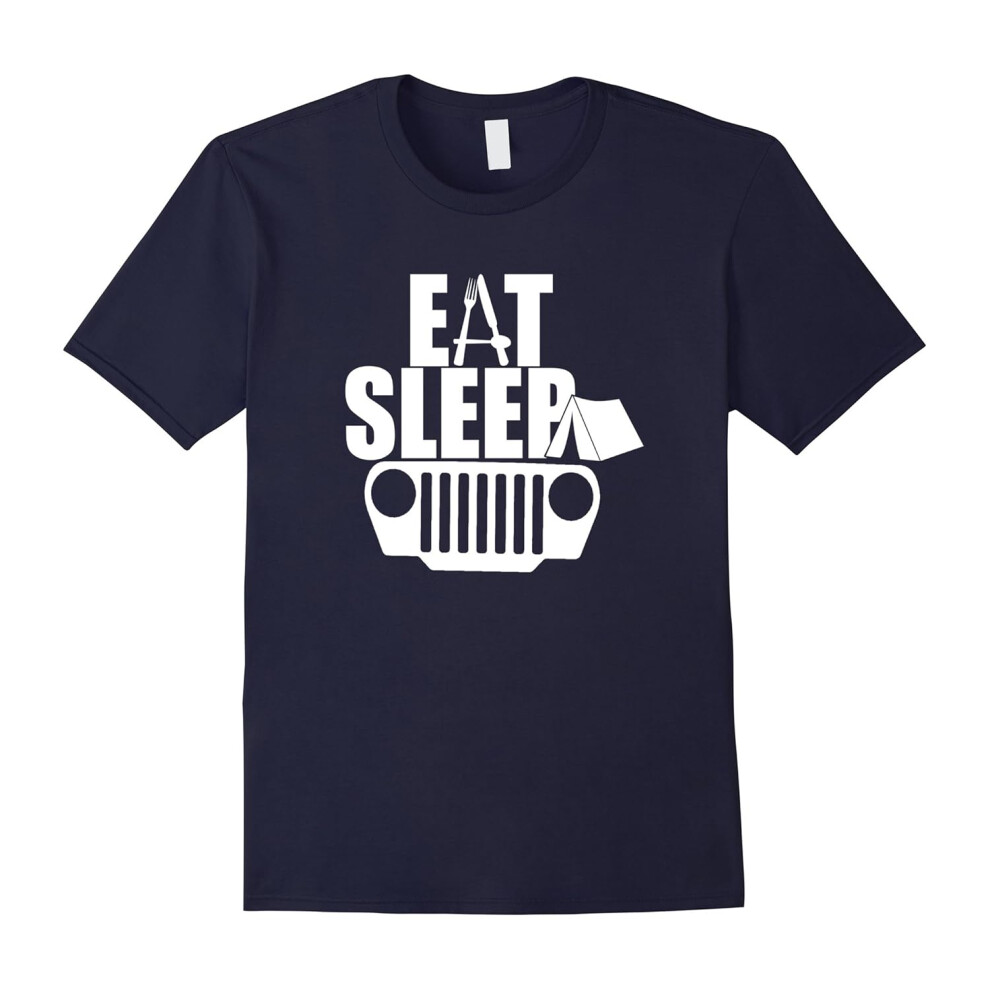 (L) Eat Sleep Jeep Shirt Jeep Family Jeep Lovers Tshirt-Father's Day