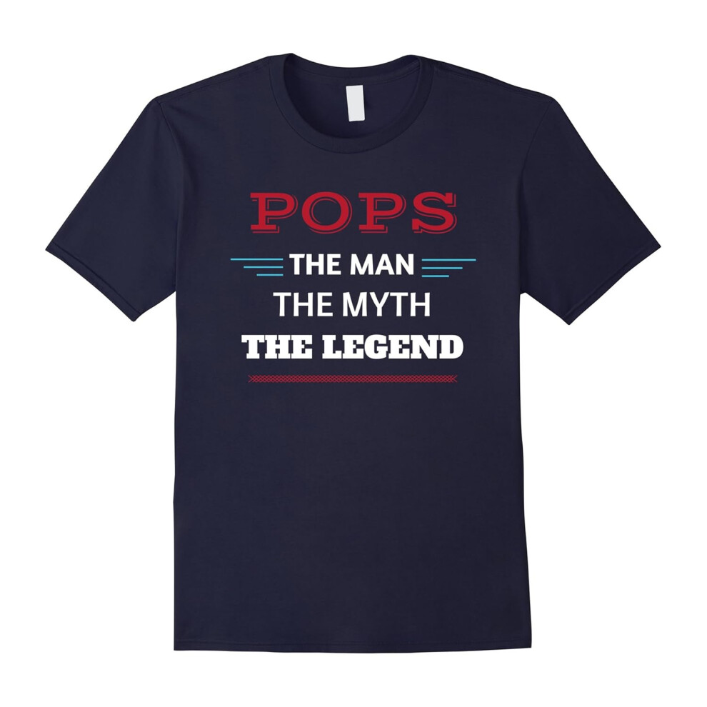 (XXXL) Mens POPS The Man The Myth The Legend Shirt, Gift of Love T shirt-Father's Day