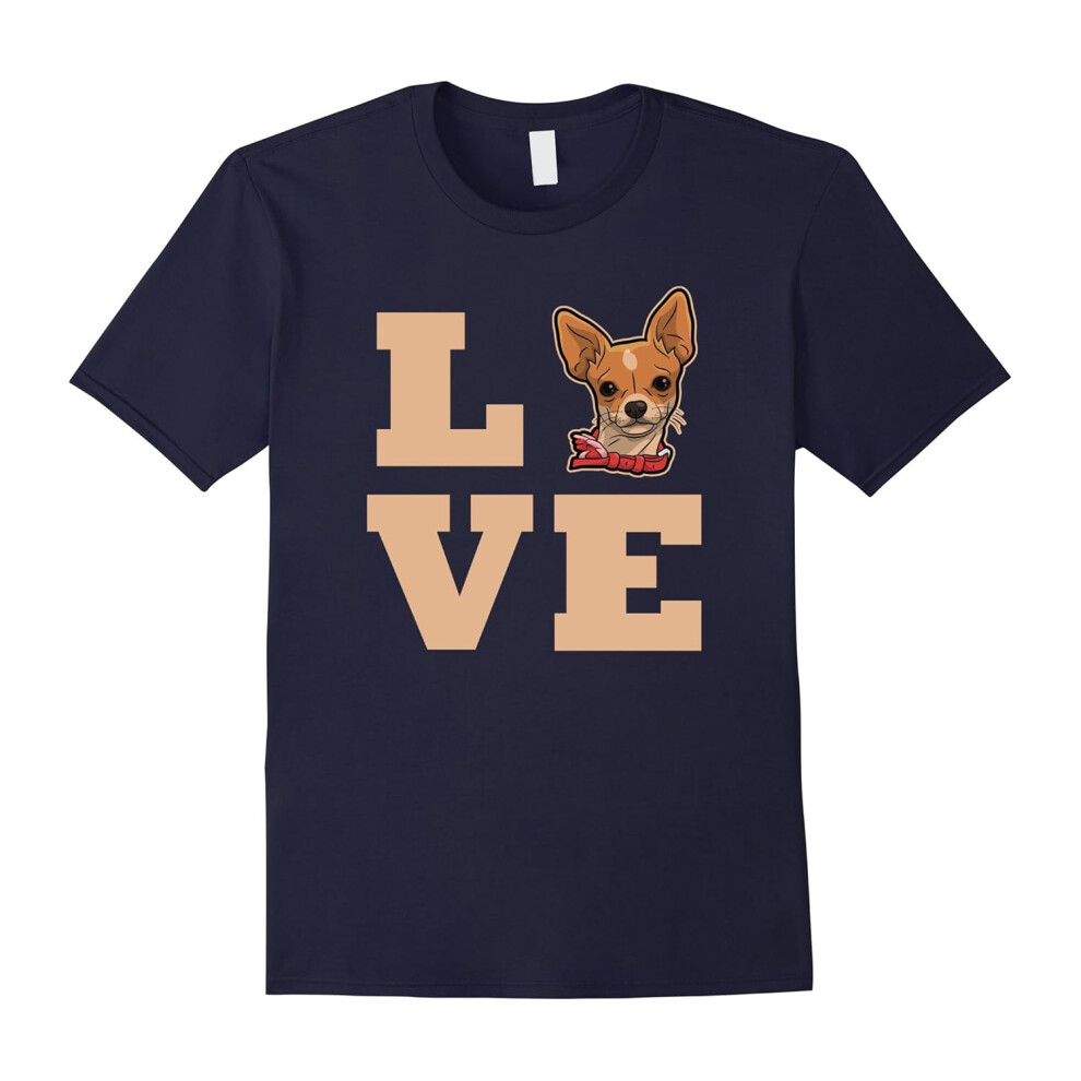 (L) I Love Chihuahua, Chihuahua LoversT-Shirt-Father's Day