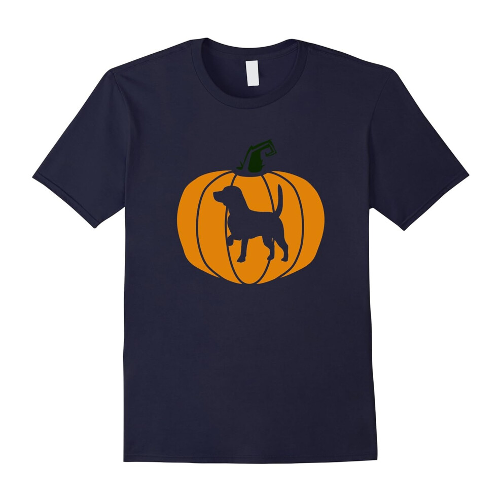 (XXXL) Happy Halloween Beagle Pumpkin Dog Lover T-Shirt-Father's Day