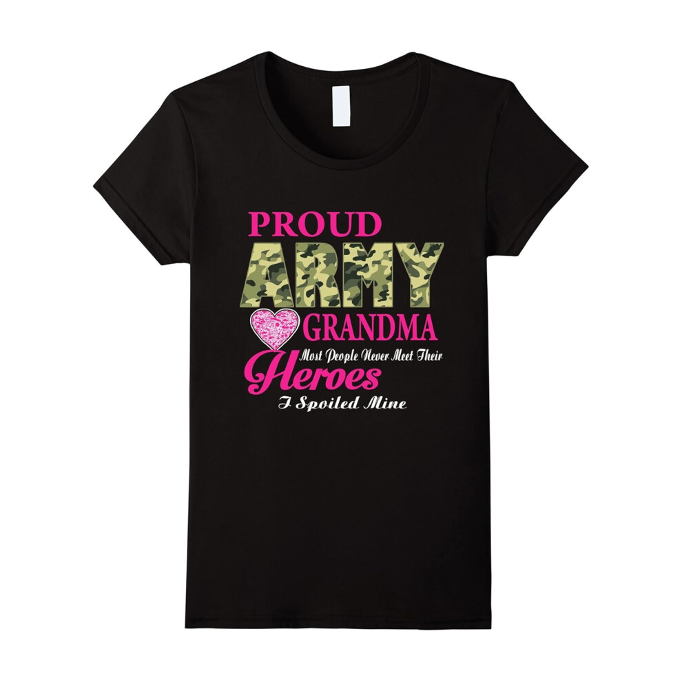 (XXXL) Womens Proud Army Grandma Shirt â Army Grandma Gifts-Father's Day