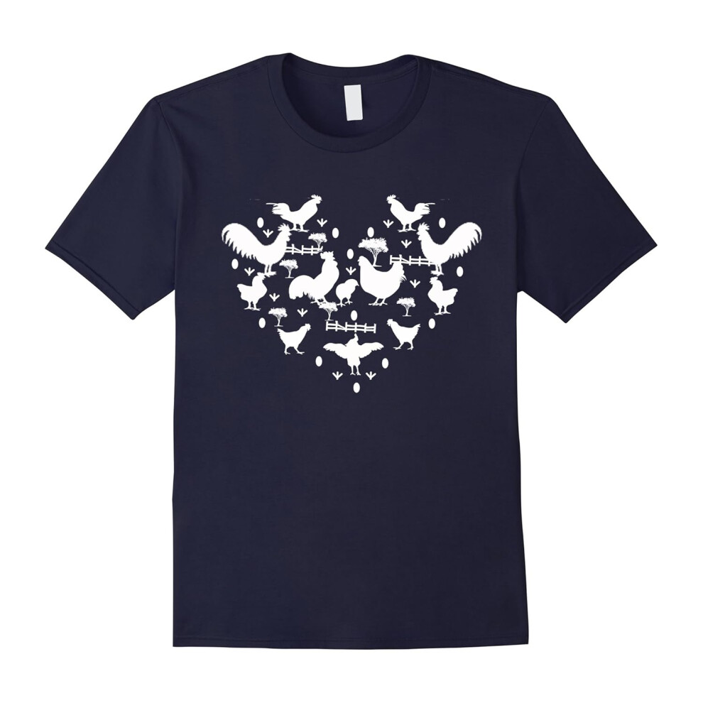 (XXXL) I love Chickens T-Shirts Special Gifts-Father's Day