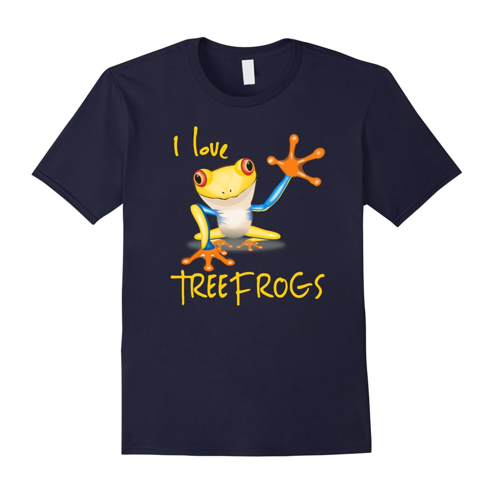 (L) I Love Tree Frogs Herpetology Herpetologists T-Shirt-Father's Day