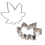 Cannabis Leaf Cookie Mould 10cm Cookie Cutter Icing Baking Biscuits 6