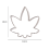 Cannabis Leaf Cookie Mould 10cm Cookie Cutter Icing Baking Biscuits 7