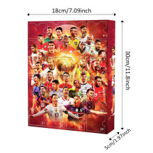 Christmas World Cup Figure Advent Calendar Xmas 24 Days Countdown Blind Box Toy