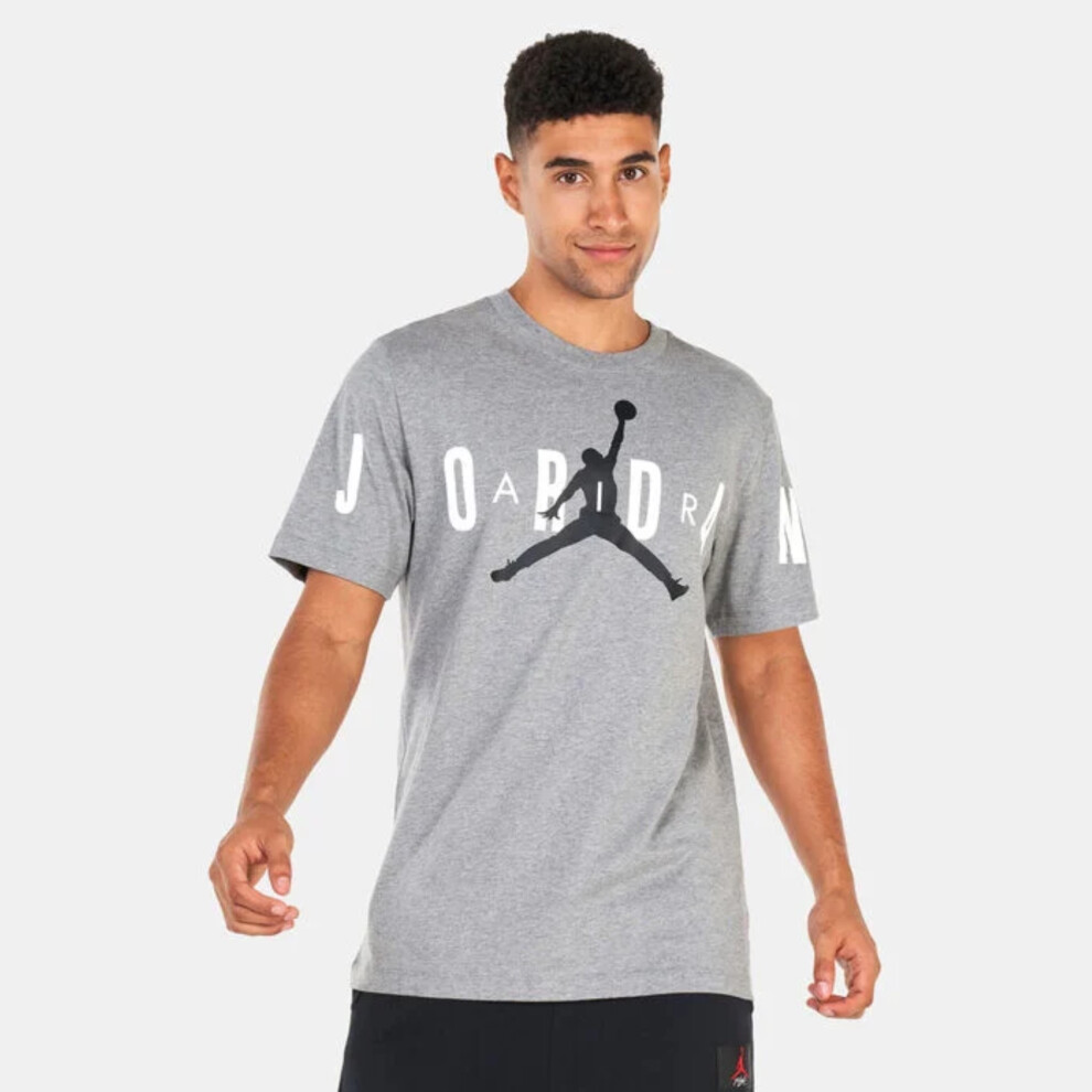 Nike Mens Air Jordan Stretch T Shirt Grey Jersey - Size Medium - Image 3