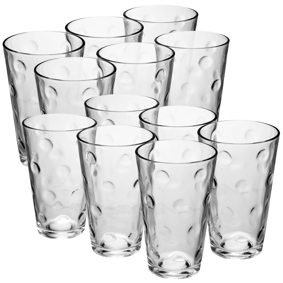 (Set of 12 Paris) 300ml Drinking Glasses Sets Many Design Patterned Juice Cocktail Tumbler