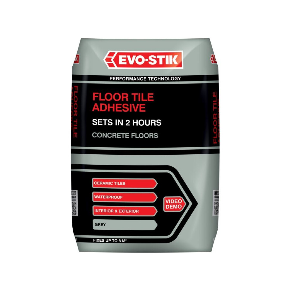 Evo-Stik - Floor Tile Adhesive Fast Set For Concrete Floors - 20kg