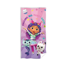 Gabby's Dollhouse Party Cats Towel