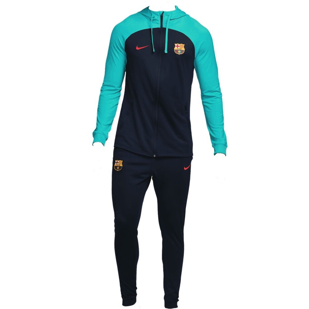 (2XL) Barcelona Navy Strike Tracksuit 2022/23