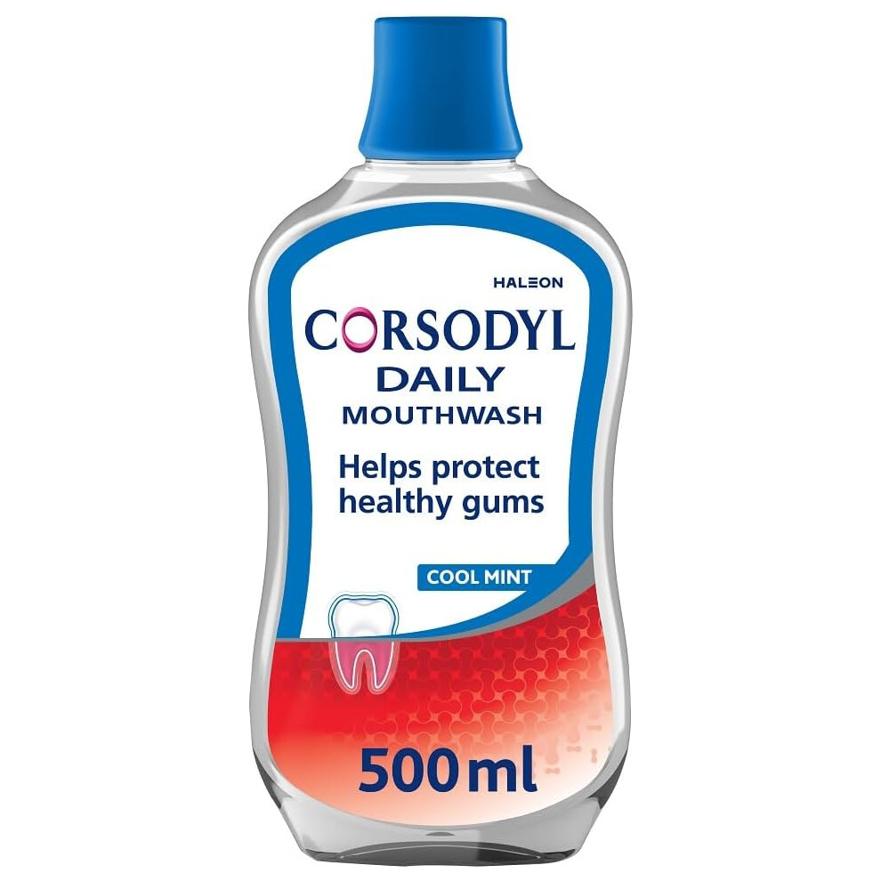 (Corsodyl Daily Gum Care Mouthwash Alcohol Free Cool Mint 500ml) Corsodyl Daily Gum Care Mouthwash Alcohol Free Cool Mint 500ml