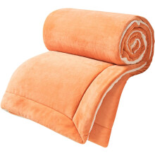 (180x200CM, Orange) Fleece Blanket, Reversible Fluffy Thick Flannel Throw Blankets, Sherpa Fleece Blankets Soft Fluffy, Heavy Thermal Warm Blanket for Winter