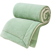 (200x230cm, Green) Fleece Blanket, Reversible Fluffy Thick Flannel Throw Blankets, Sherpa Fleece Blankets Soft Fluffy, Heavy Thermal Warm Blanket for Winter