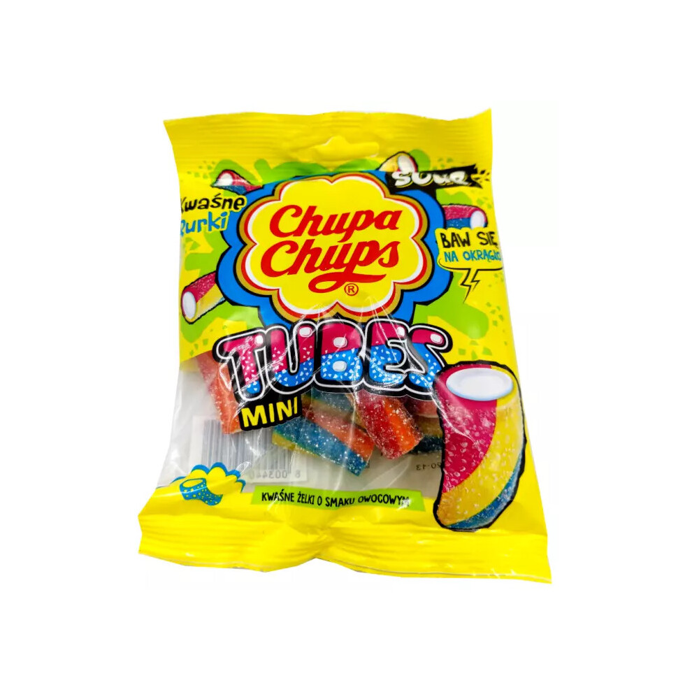 Chupa Chups Sour Mini Tubes 130G Bag