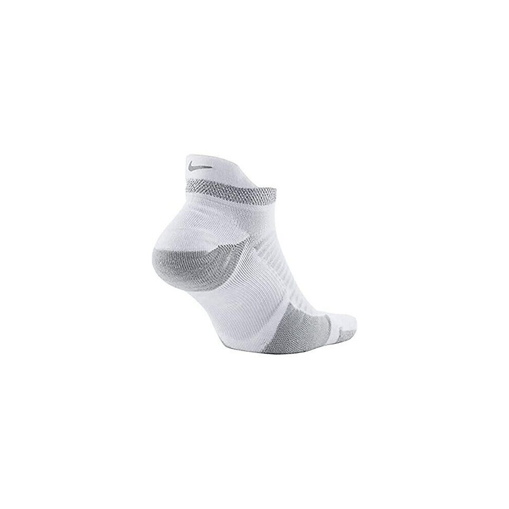 Nike Spark Cushioned No Show Socks CU7201-100 White Size US 8-9.5