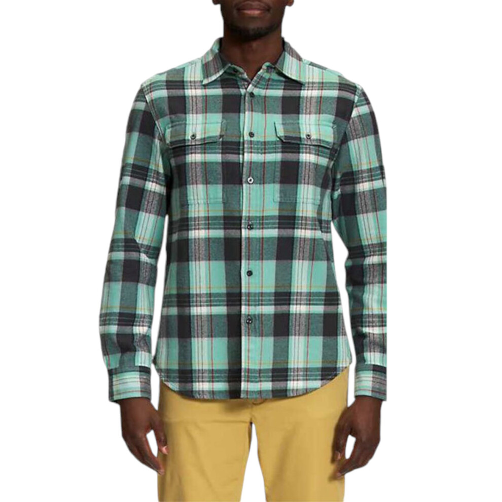 (M) The North Face Mens Check Shirts Cotton Flannel TNF