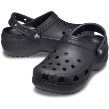 (Womens US 8) Crocs Womens Classic Platform Clog Sandals - Black