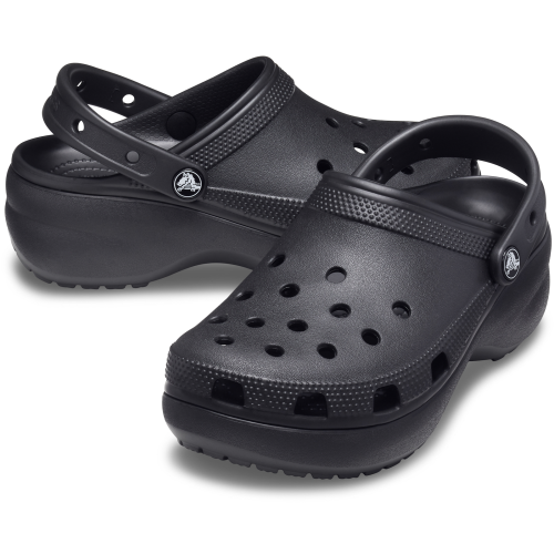 Crocs (Womens US 8) Crocs Womens Classic Platform Clog Sandals - Black