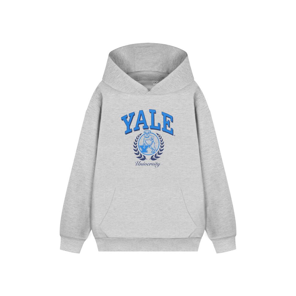 (Large) Yale Hoodie (Unisex Grey)