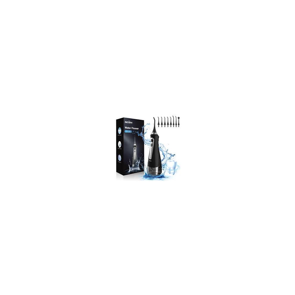 Aquaflosser Sejoy Water Flosser Cordless Dental Oral Irrigator For Teeth Cleaner 8 Jet Tips