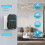 TeckNet (Black) TECKNET Wireless Doorbell, No Battery Required Self-Powered Door Bell 6