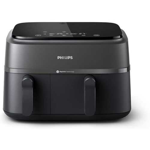 Philips Philips Dual Basket Airfryer 3000 Series, 9L, 2 Drawer Air Fryer (NA350/00)