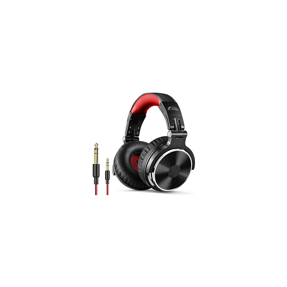 Oneodio Over Ear Headphones Recording Monitoring Laptop (Red) Red 123498765012