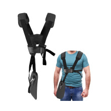 Trimmer Shoulder Strap Double Breasted - Mower Trimmer Harness Strap with Durable Nylon Belt Adjustable for Brush Cutter or Gardening