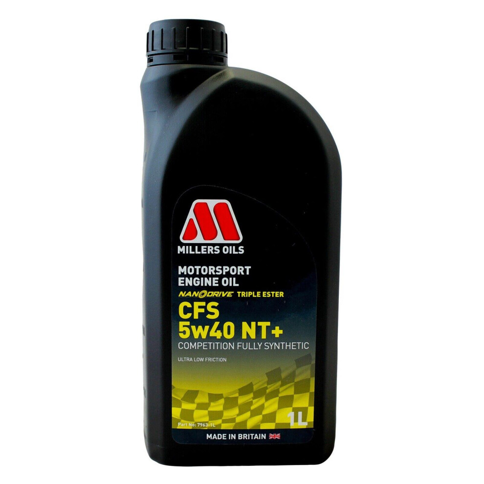 1L Millers 5W40 Fully Synthetic Engine Oil Motorsport Cfs 5W40 Nt+ 5024081796312