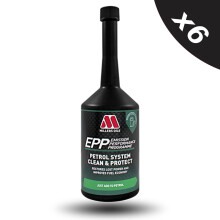 MILLERS EPP Petrol System Clean & Protect Cleans Injectors Carburetor 6x400ml