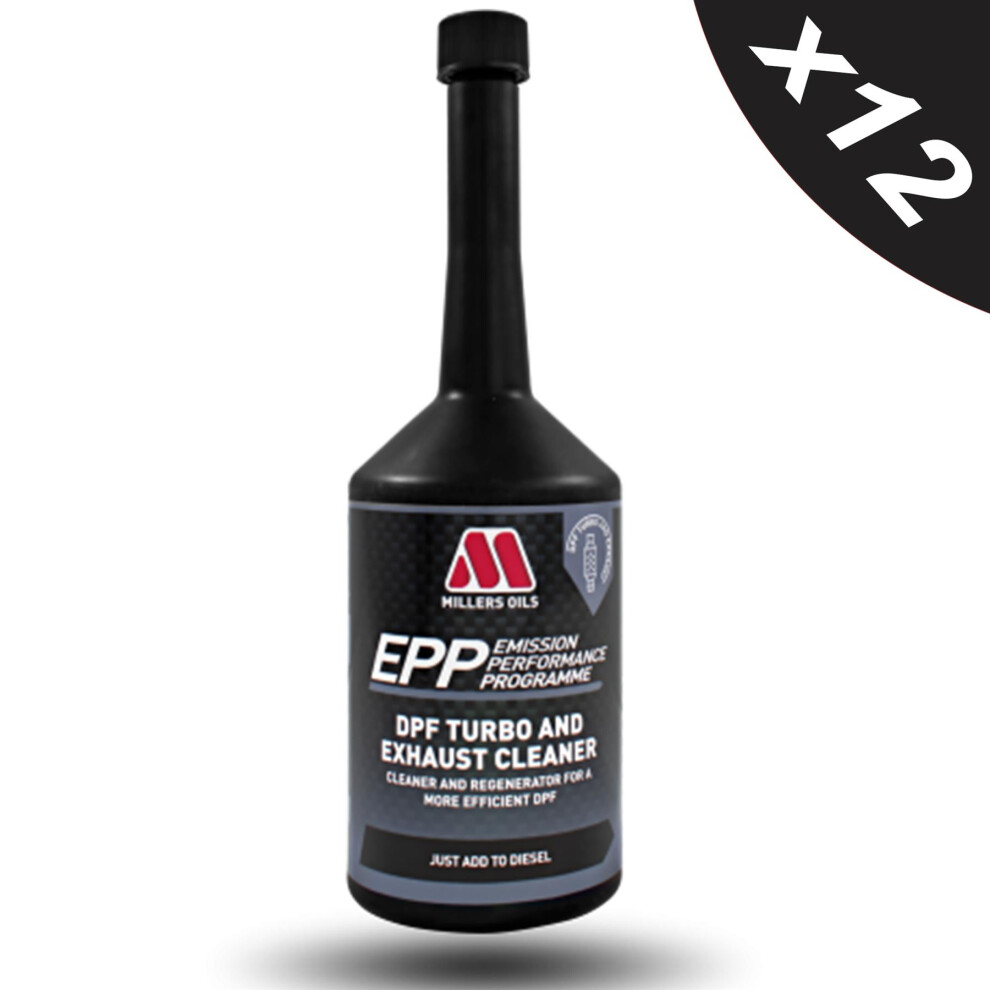 Millers Epp Dpf Turbo & Exhaust System Cleaner Soot Remover 12X400ml 5056820503912