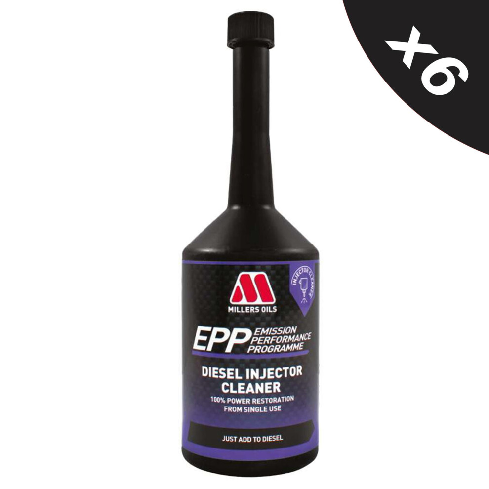 Millers Epp Diesel Injector Cleaner Engine System Fuel Treatment 6X400ml 5056820504087