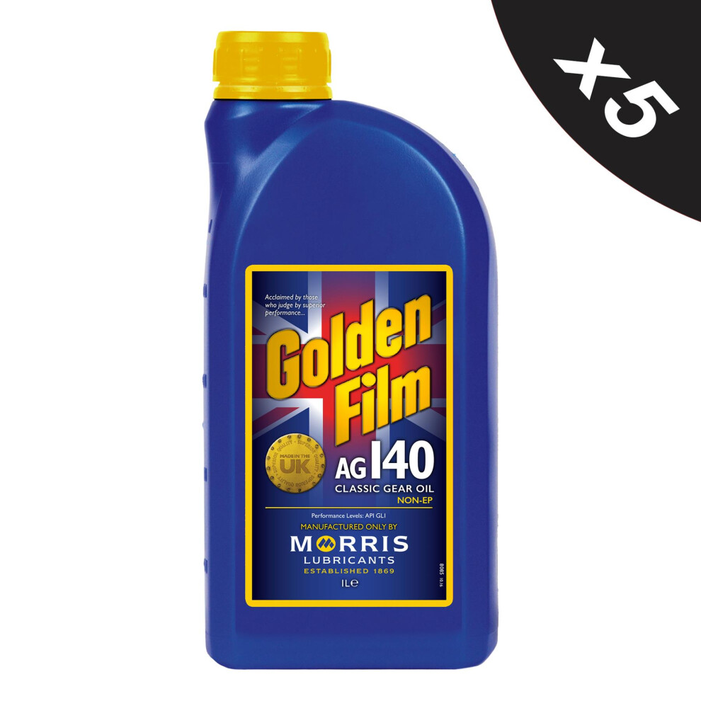 Morris Film Ag140 Classic Gear Oil Mineral Transmission Oil 5X1l Golden 5056820504797