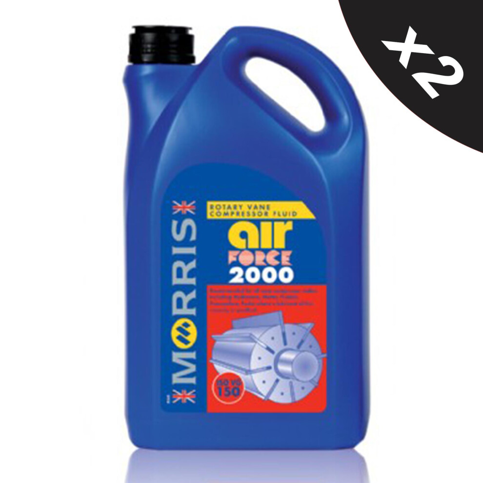 Compressor Oil Iso Vg 150 Morris Air Force 4200 Rotary Vane Compressor Oil 2X5l 5056820504810