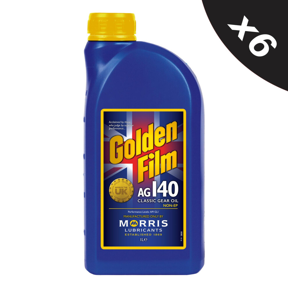Morris Film Ag140 Classic Gear Oil Mineral Transmission Oil 6X1l Golden 5056820504803