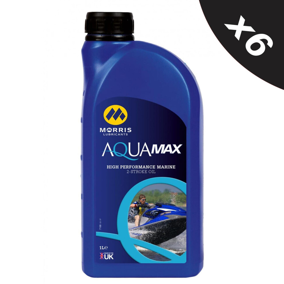 Morris Aqua Max 2 High Performance Marine 2 Stroke Engine Oil Tc-W3, R-94102B 6X1l 5056820504896