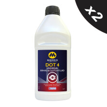 2x1L MORRIS DOT 4 Brake & Clutch Fluid DOT4 FMVSS 116 DOT 3 and DOT 4