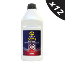 12x1L MORRIS DOT 4 Brake & Clutch Fluid DOT4 FMVSS 116 DOT 3 and DOT 4