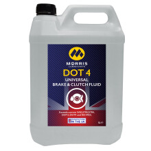 5L MORRIS DOT 4 Brake & Clutch Fluid DOT4 FMVSS 116 DOT 3 and DOT 4