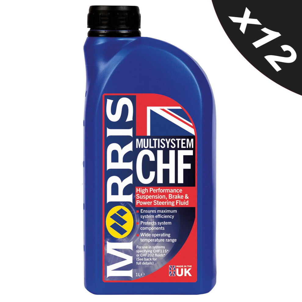 Morris Chf Synthetic Central Hydraulic Fluid Power Steering Chf11s Chf202 12X1l 5056820505466