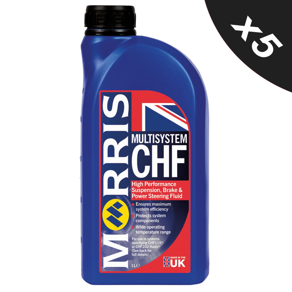 MORRIS CHF Synthetic Central Hydraulic Fluid Power Steering CHF11S CHF202 5x1L